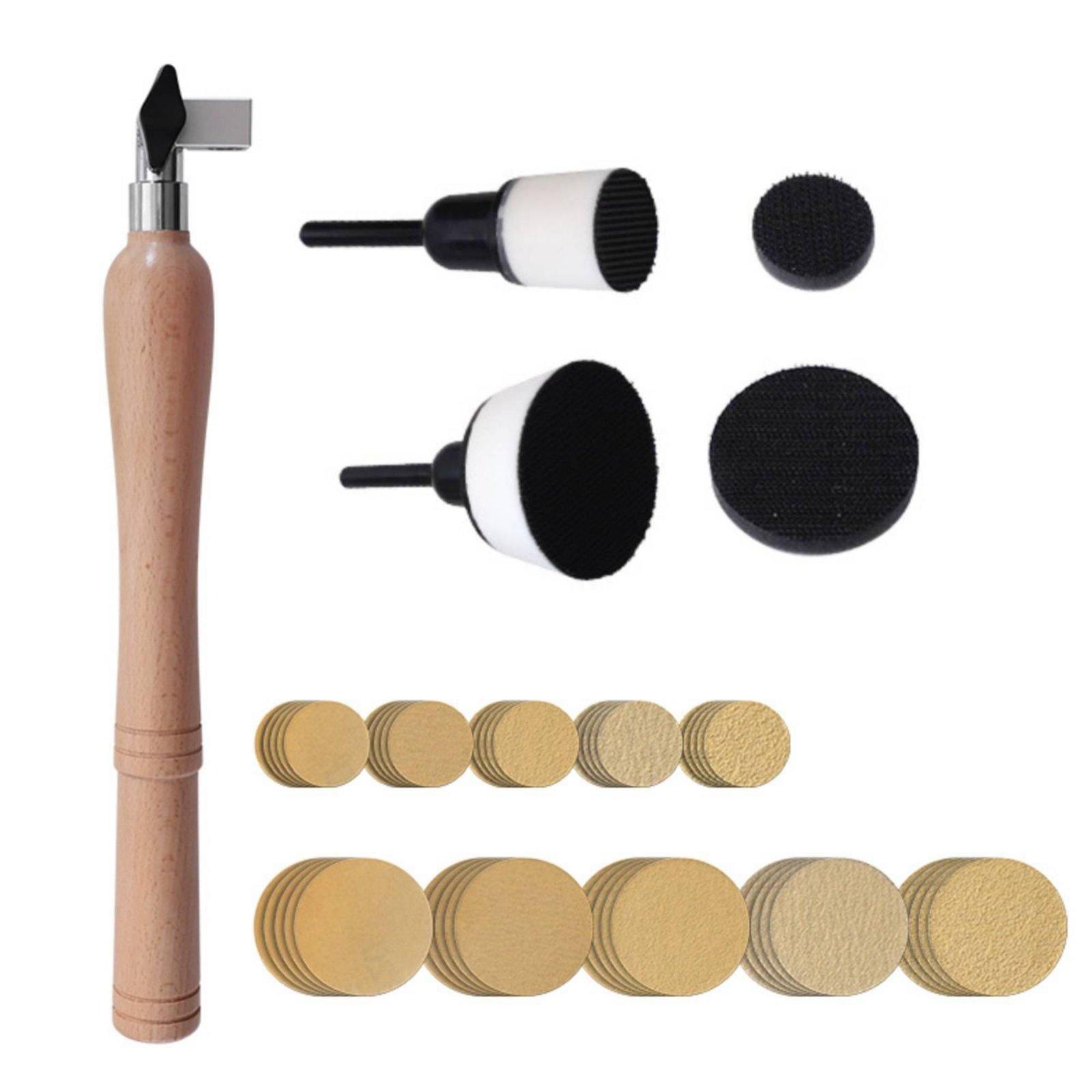Woodworking Lathe - El Tipi Zımpara Diskleri Ahşap Kase