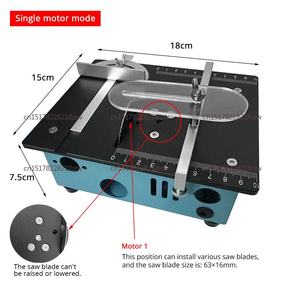 Woodworking Lathe - 110v-220v Çok Fonksiyonlu Mini Masa Testeresi