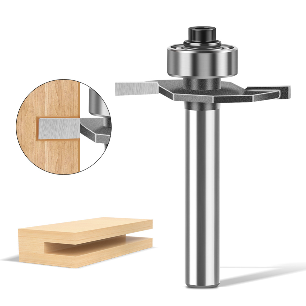 Woodworking Drill Bits - 1/4-1/2 İnç Saplı Bilyalı Rulmanlı T-şekilli