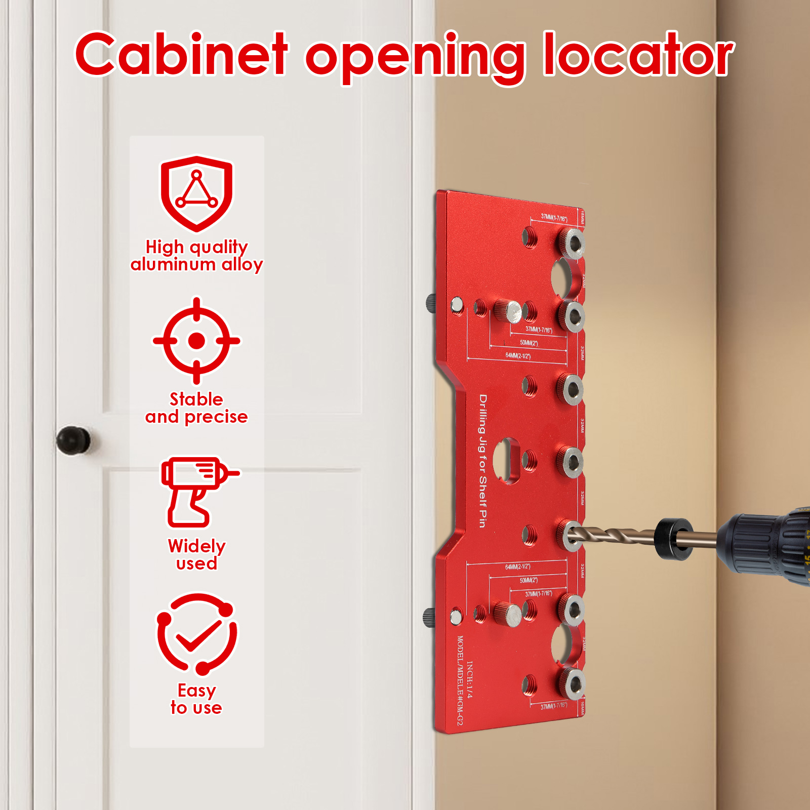 Raf Pin Jig 1/4in alüminyum al - Woodworking Project Plans incelemesi ve fiyatı